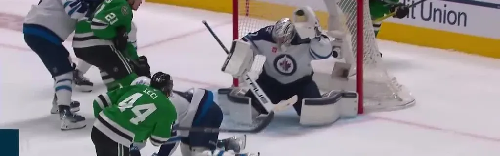 Hellebuyck flashes the leather