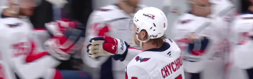 Chychrun cuts Capitals deficit in half