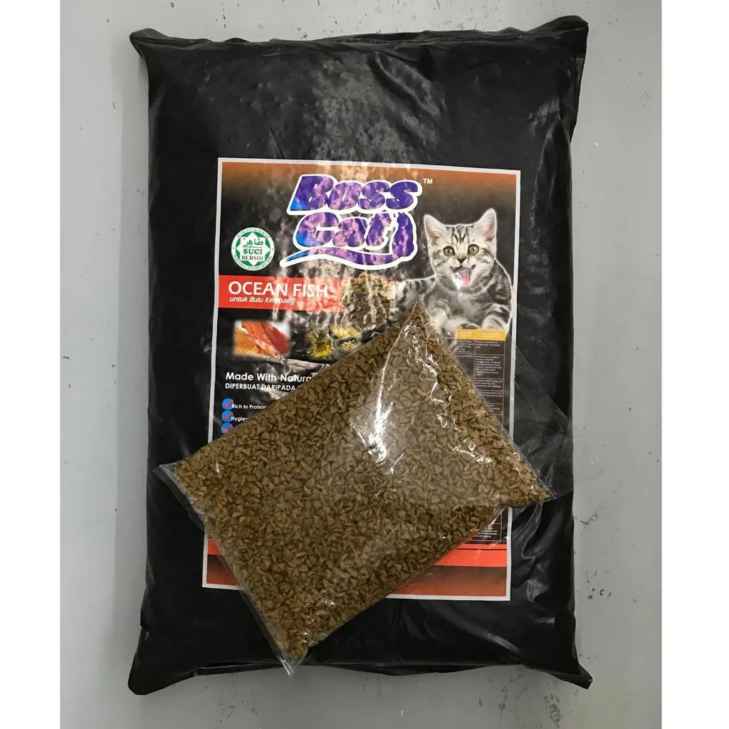 BOSS CAT: Ocean Fish Skin Health for Feline Vitality (1kg Repack)