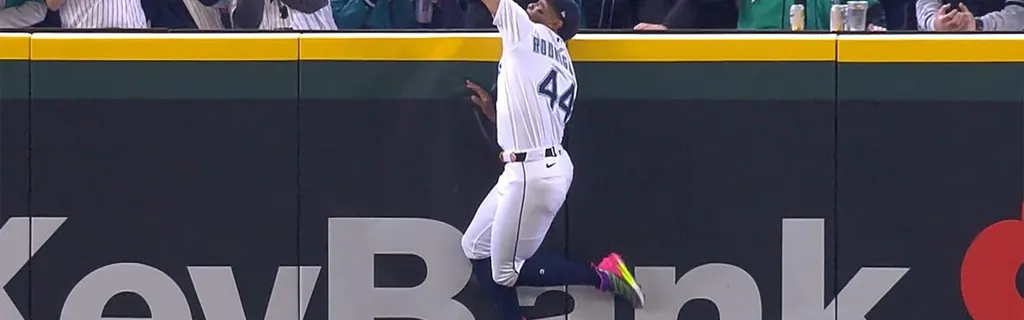 J-Rod gets his revenge, robs Grisham of HR for first out of game