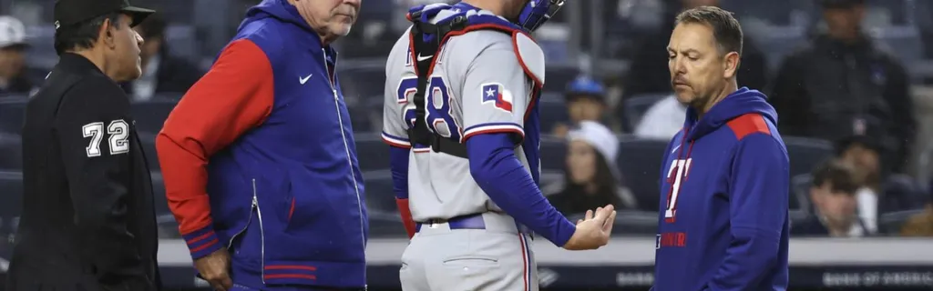 Heim can’t shake out hand, exits with injury