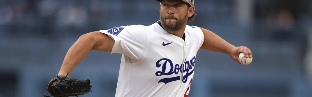 Clayton Kershaw fans a pair across four frames