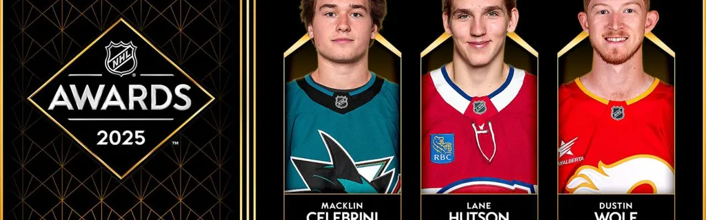Celebrini, Hutson, Wolf named Calder Trophy finalists