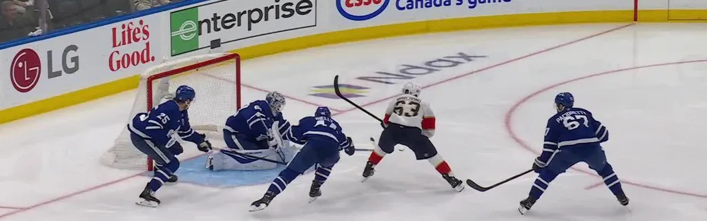 Marchand rips in a backhand