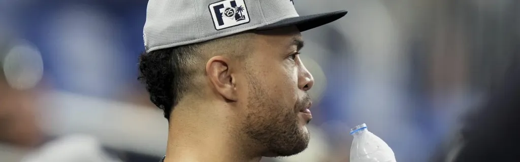 Stanton (elbows) takes on-field BP in latest progression