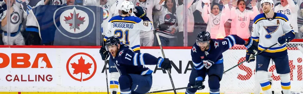 Jets step up in Game 7 against Blues without Scheifele, Morrissey