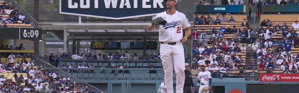 Clayton Kershaw’s first strikeout of the season