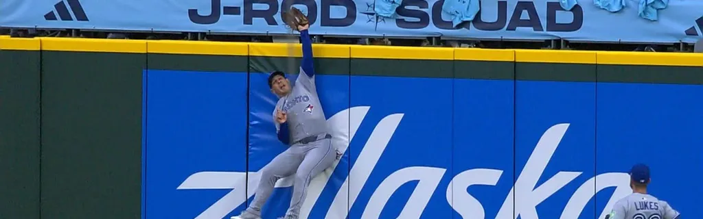 Daulton Varsho robs a home run