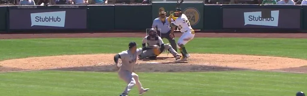 Shea Langeliers homers (8) on a fly ball to center field. Brent Rooker scores. Tyler Soderstrom scores.