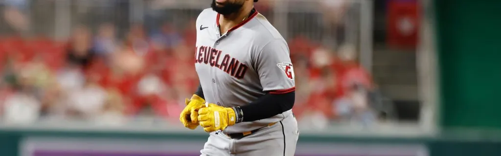 Santana’s nightcap jack powers Guardians to split of twin bill