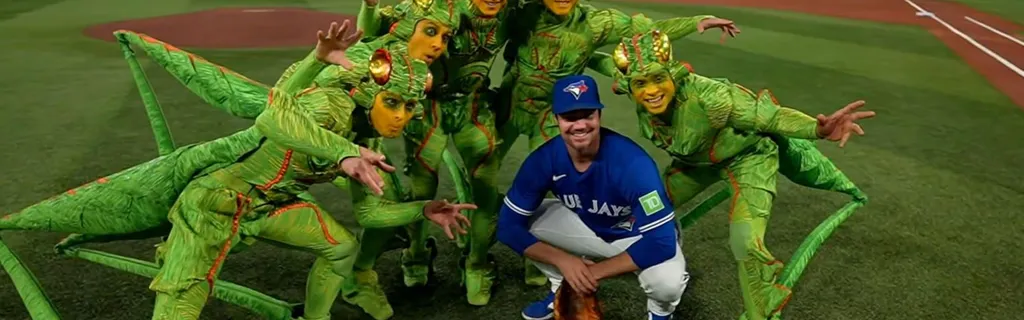 Group of crickets throw out first pitch in Toronto